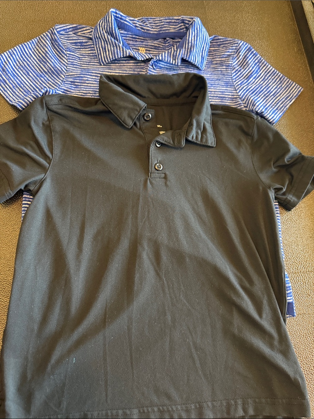 all in motion Black and Blue stripes Active Polo 2 pack size XS (4-5)